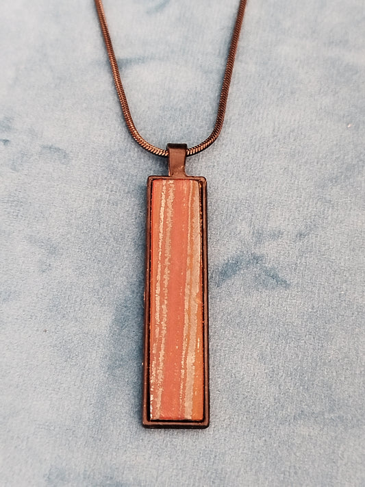 Pendentif acier et Opale boulder